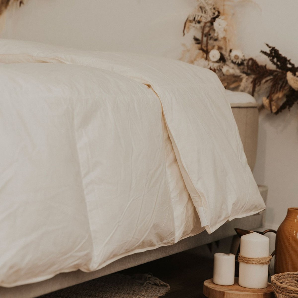 Couette Duvet et Plumes Natura 140x200 cm blanc, BELLECOUR