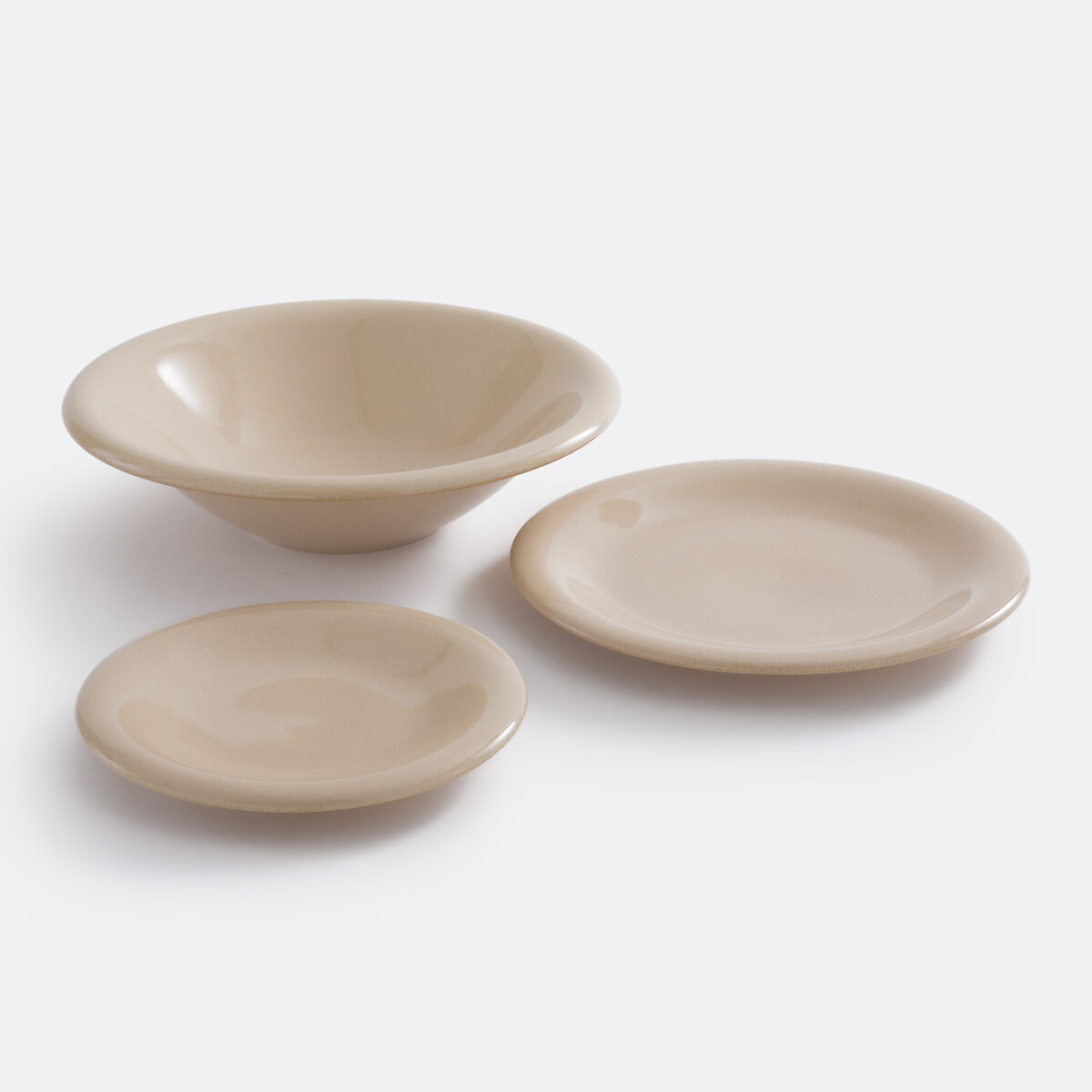 Insalatiera, gres smaltato, Toria beige écru, LA REDOUTE INTERIEURS