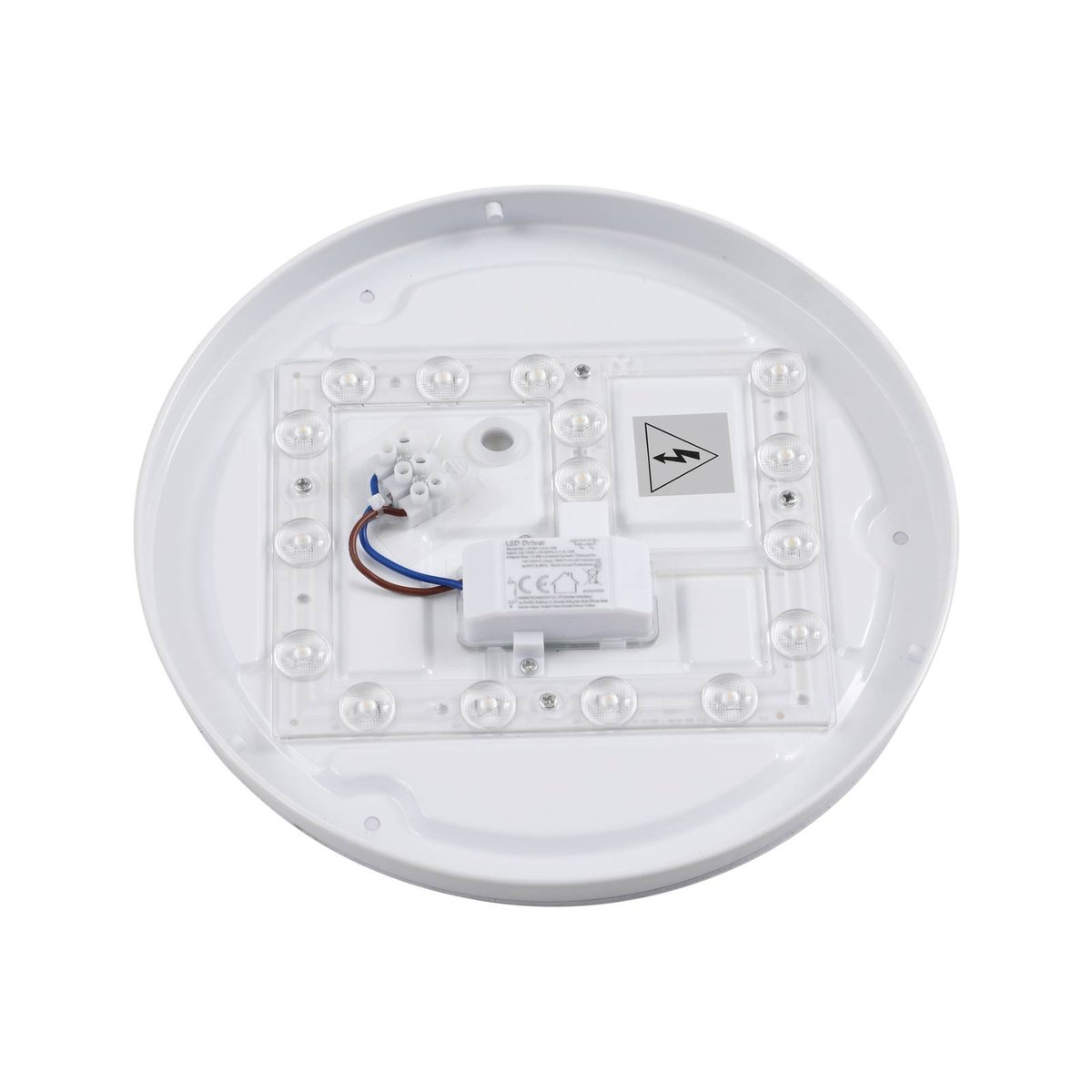 Plafonnier extérieur LED, Doki blanc opale, LINDBY