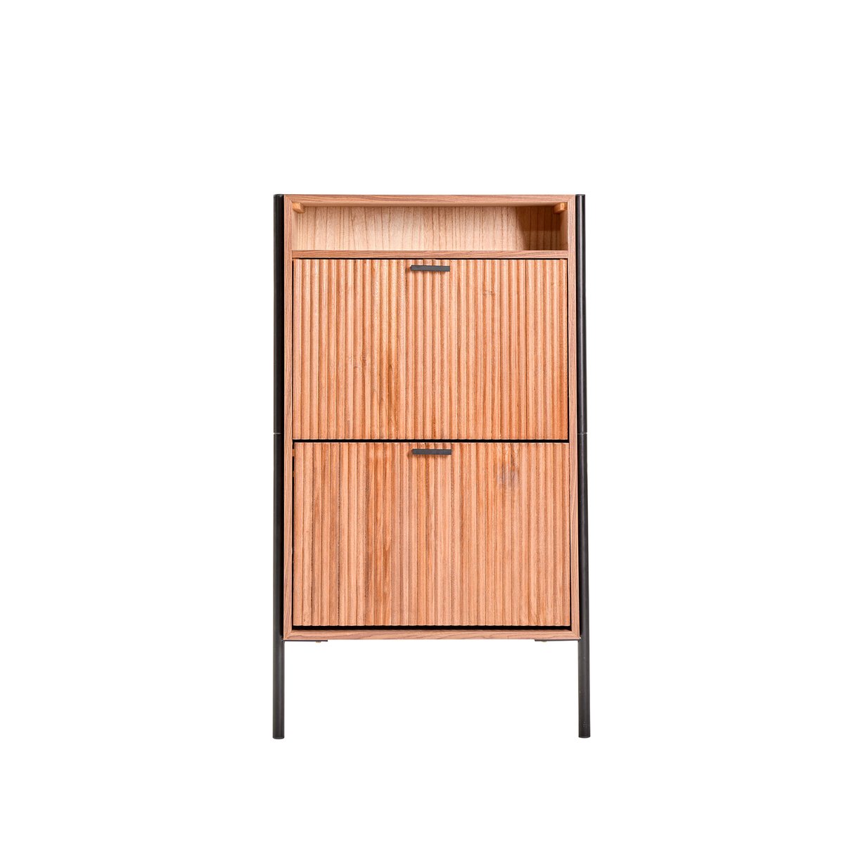 Meuble a chaussures 2 tiroirs, ESPOO bois noyer, NORDLYS