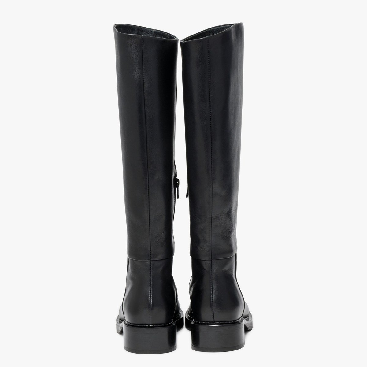 Botte Plate en cuir VALIA noir, BOCAGE