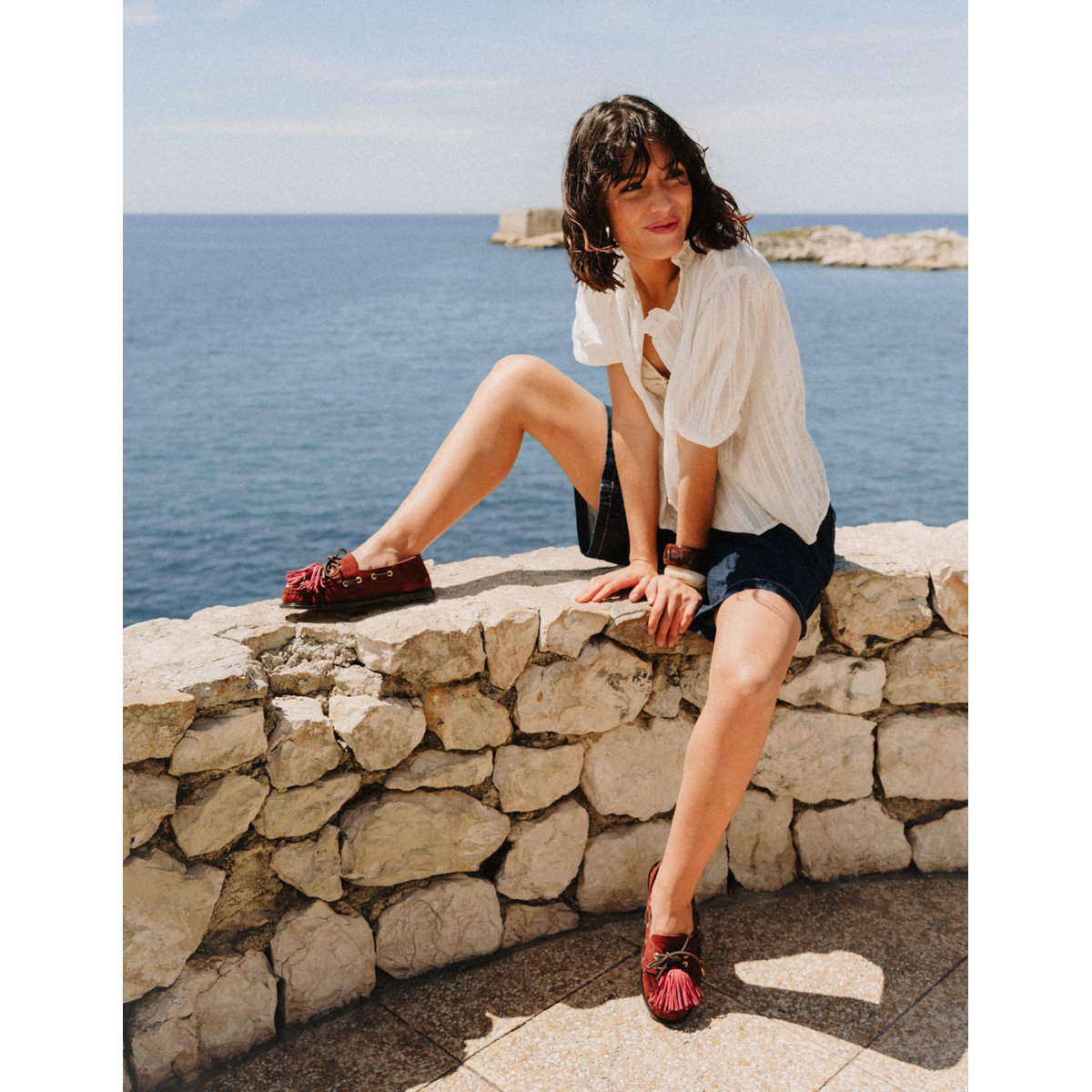 Mocassins OVEL suède acajou, ODAJE