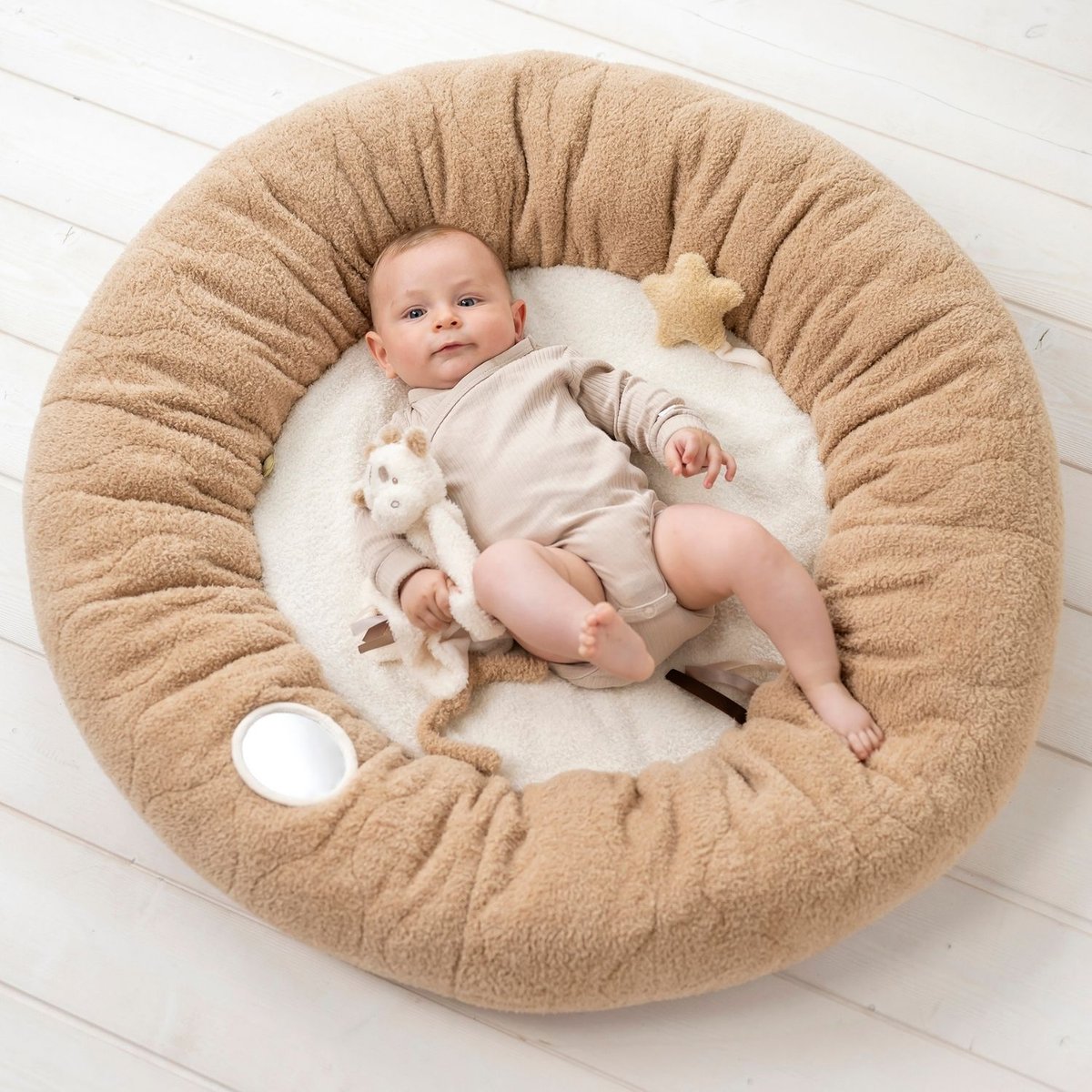 Tapis d'éveil avec arches Teddy marron, écru, beige, NATTOU