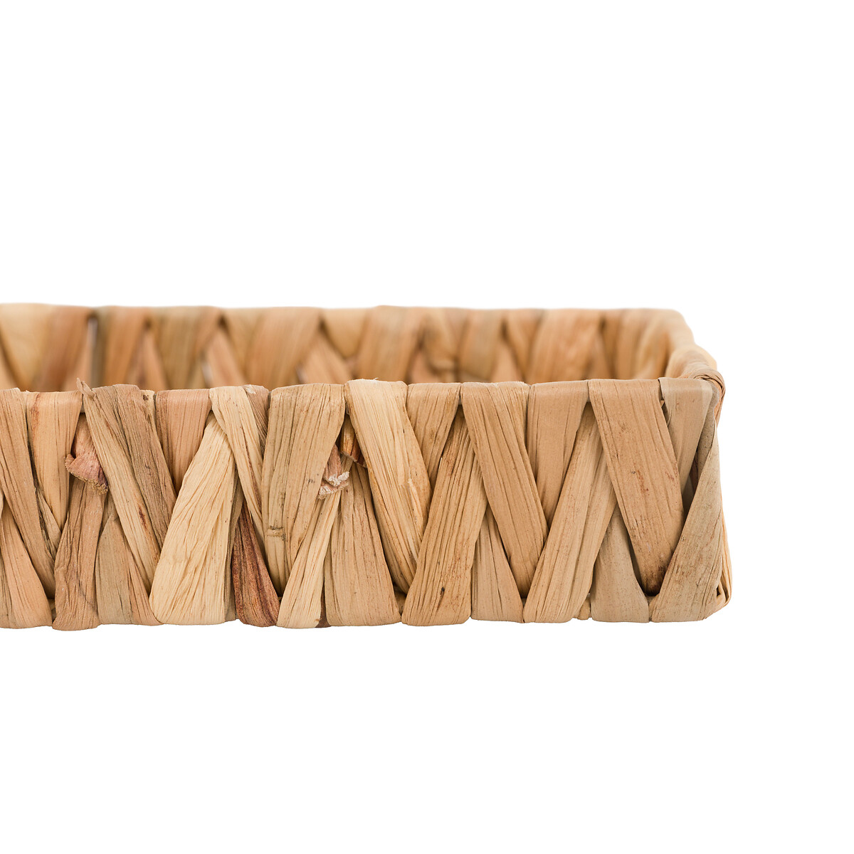Set of 2 Alma Woven Rectangular Trays in Natural brown , ÉDITÉ