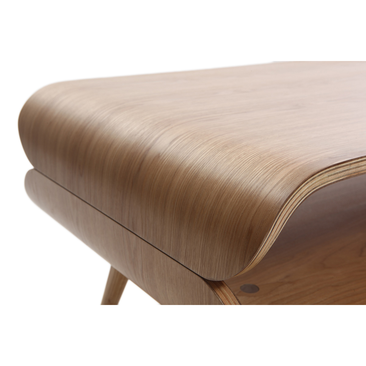 Table basse scandinave rectangulaire en bois L118 cm TAKLA frêne, MILIBOO