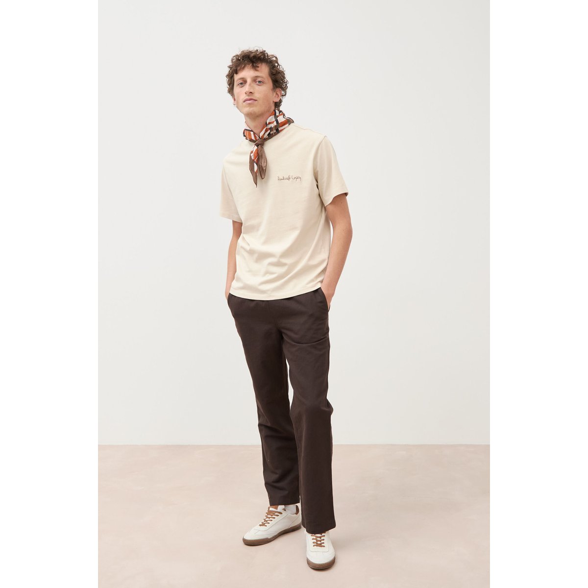 T-shirt en coton sable, BONOBO