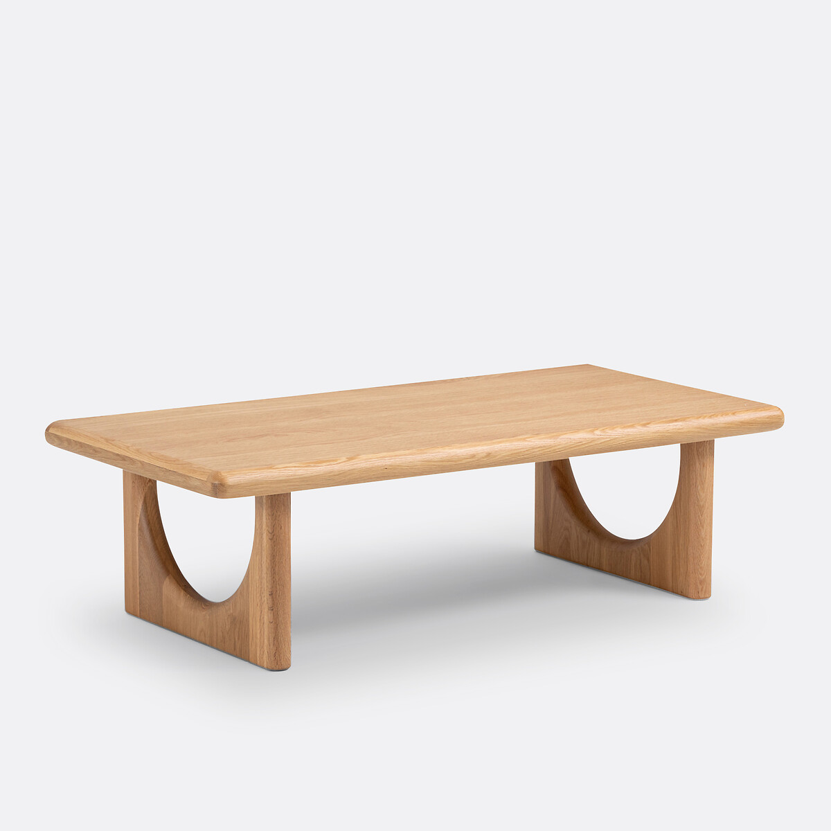 Table basse chêne massif et placage chêne, Douve naturel, LA REDOUTE INTERIEURS