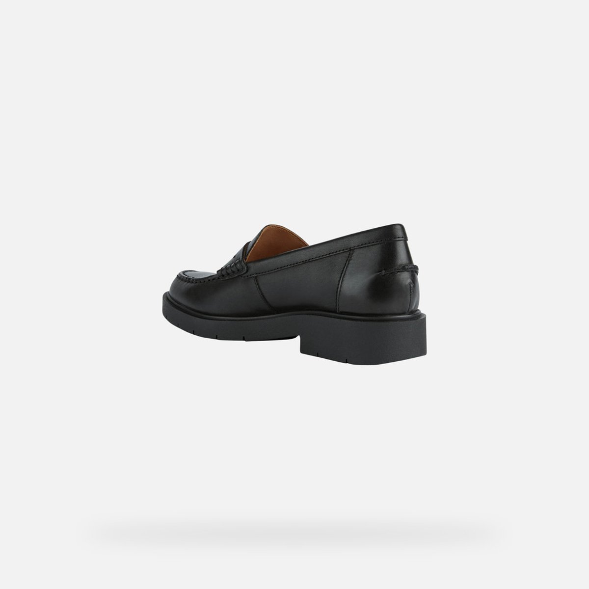 Mocassins en cuir respirant Spherica EC1 noir, GEOX
