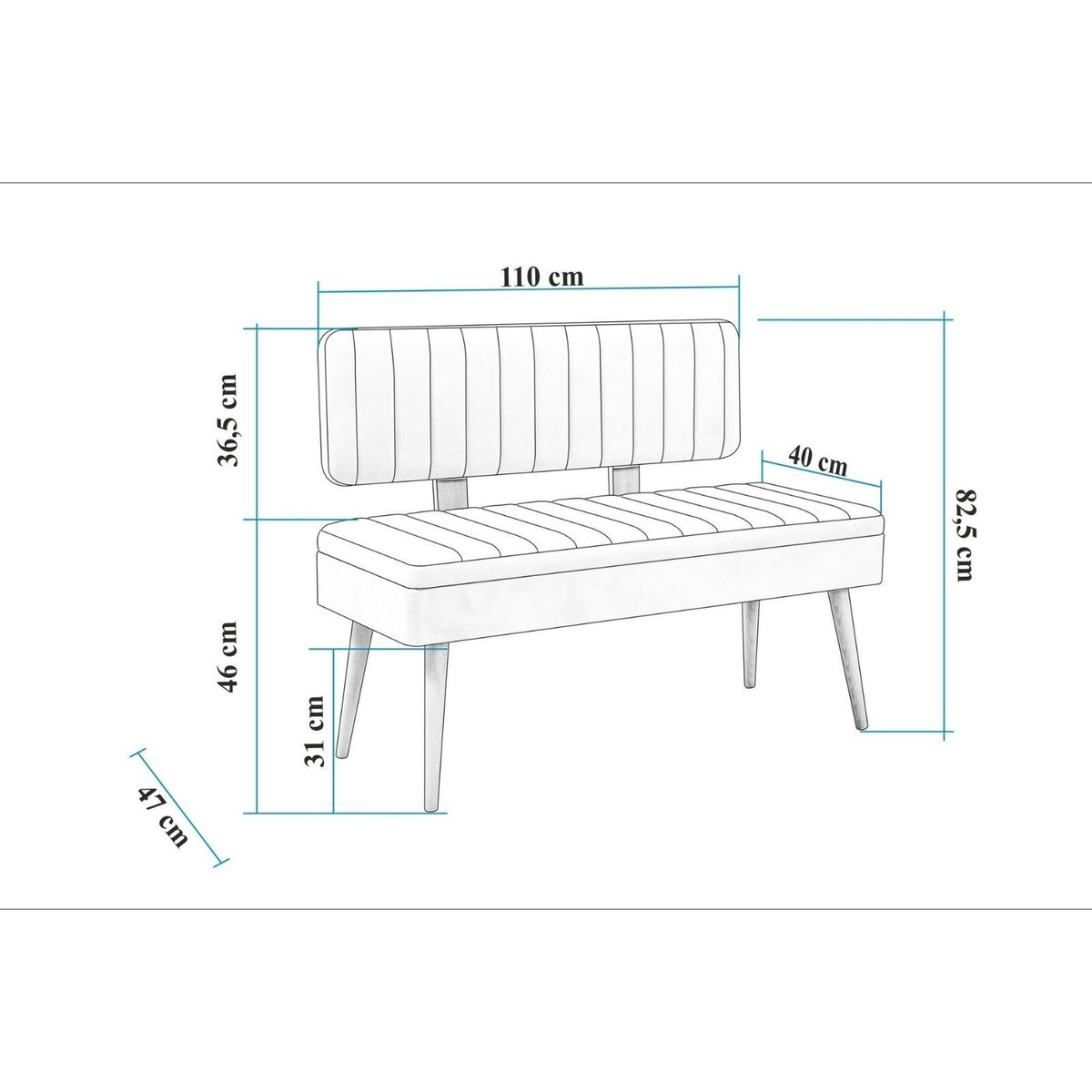 Banquette d'entrée avec coffre JENA gris, PIER IMPORT