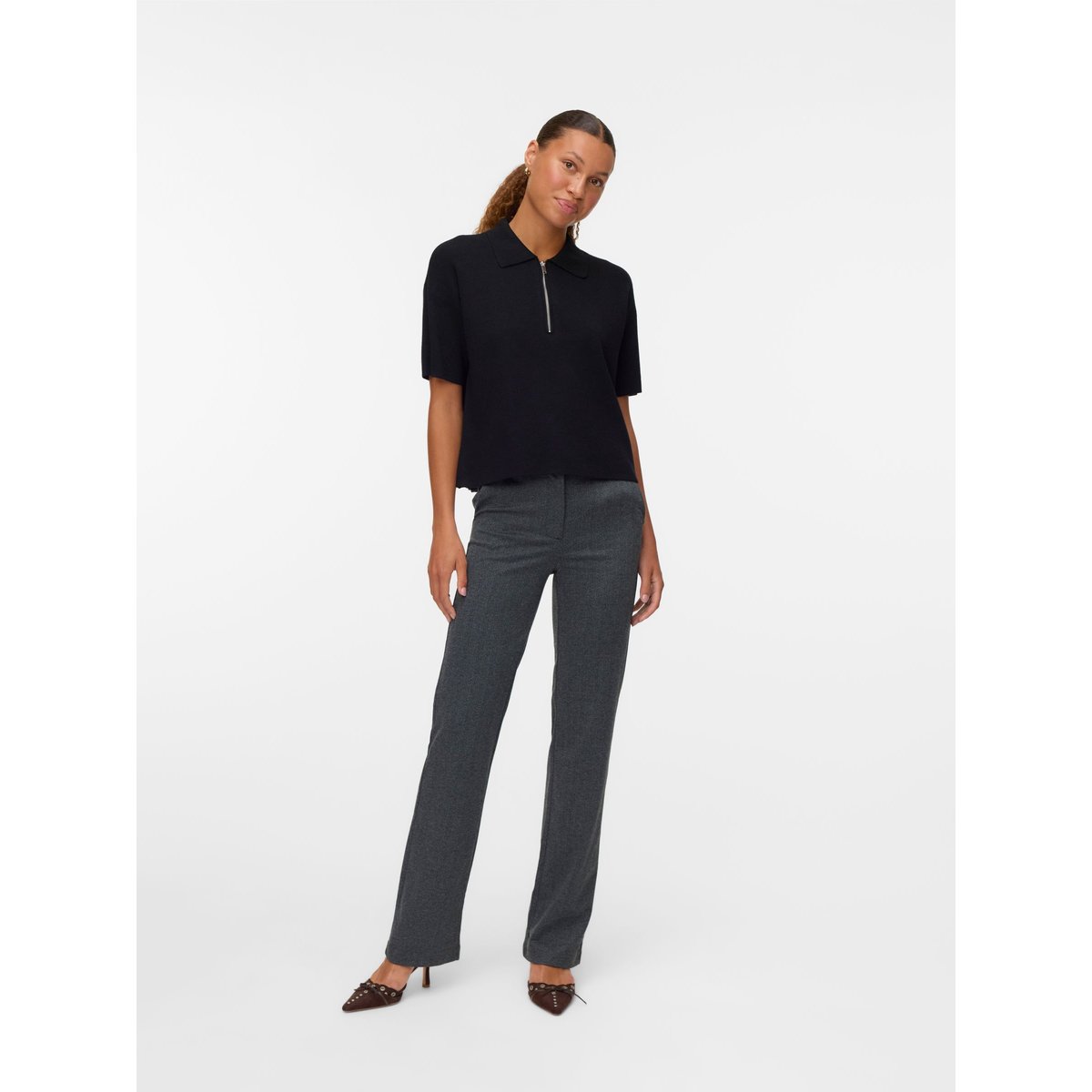 Col Polo noire - black, VERO MODA