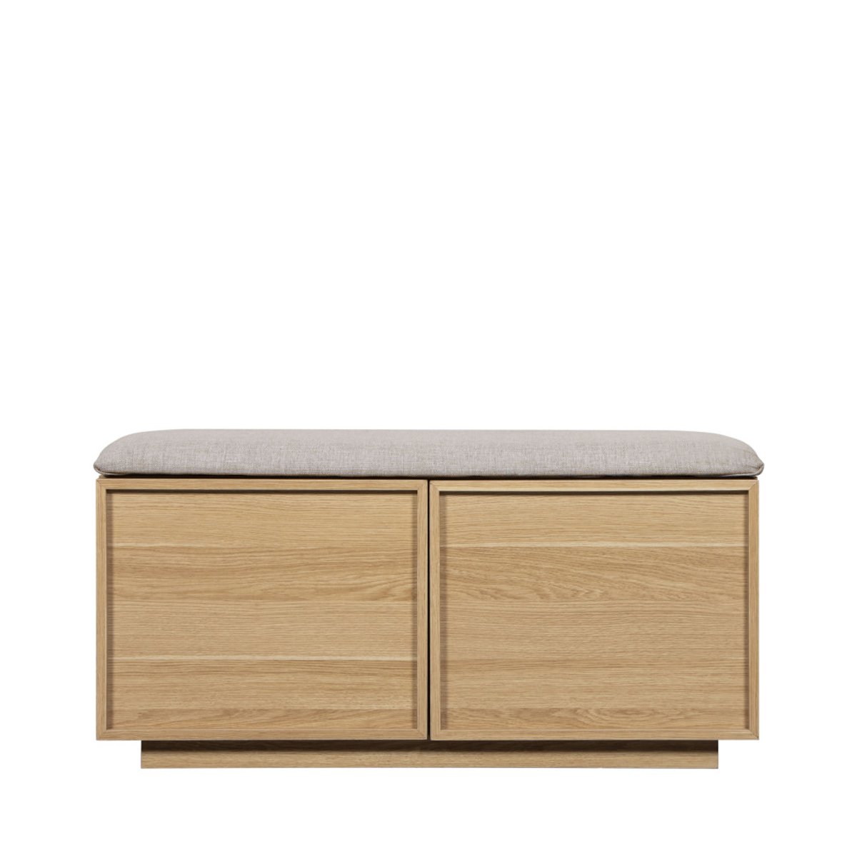Banc d'entrée avec rangement à chaussures en bois L100cm- JOY bois clair, DRAWER