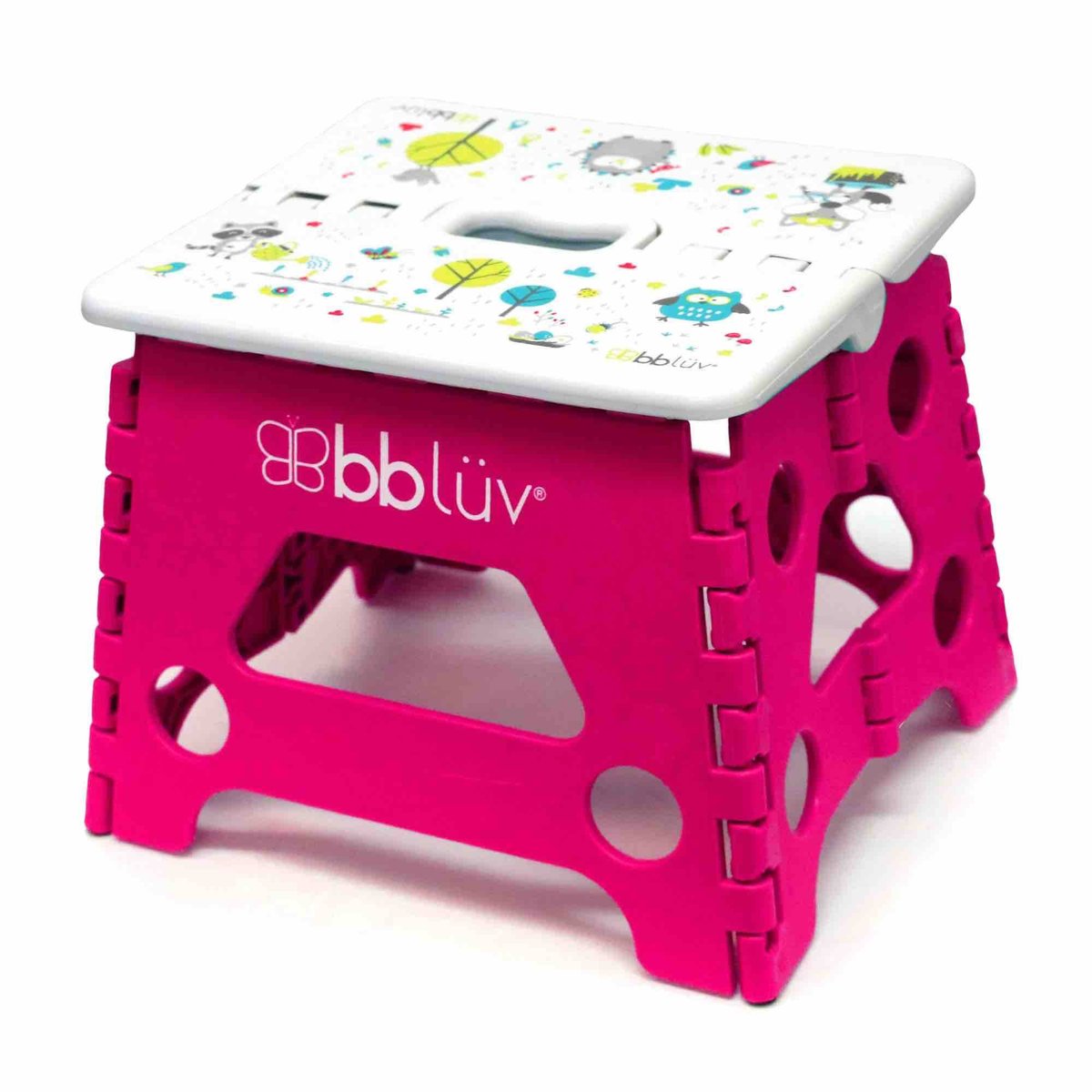 Marchepied enfant pliant rose, BBLÜV