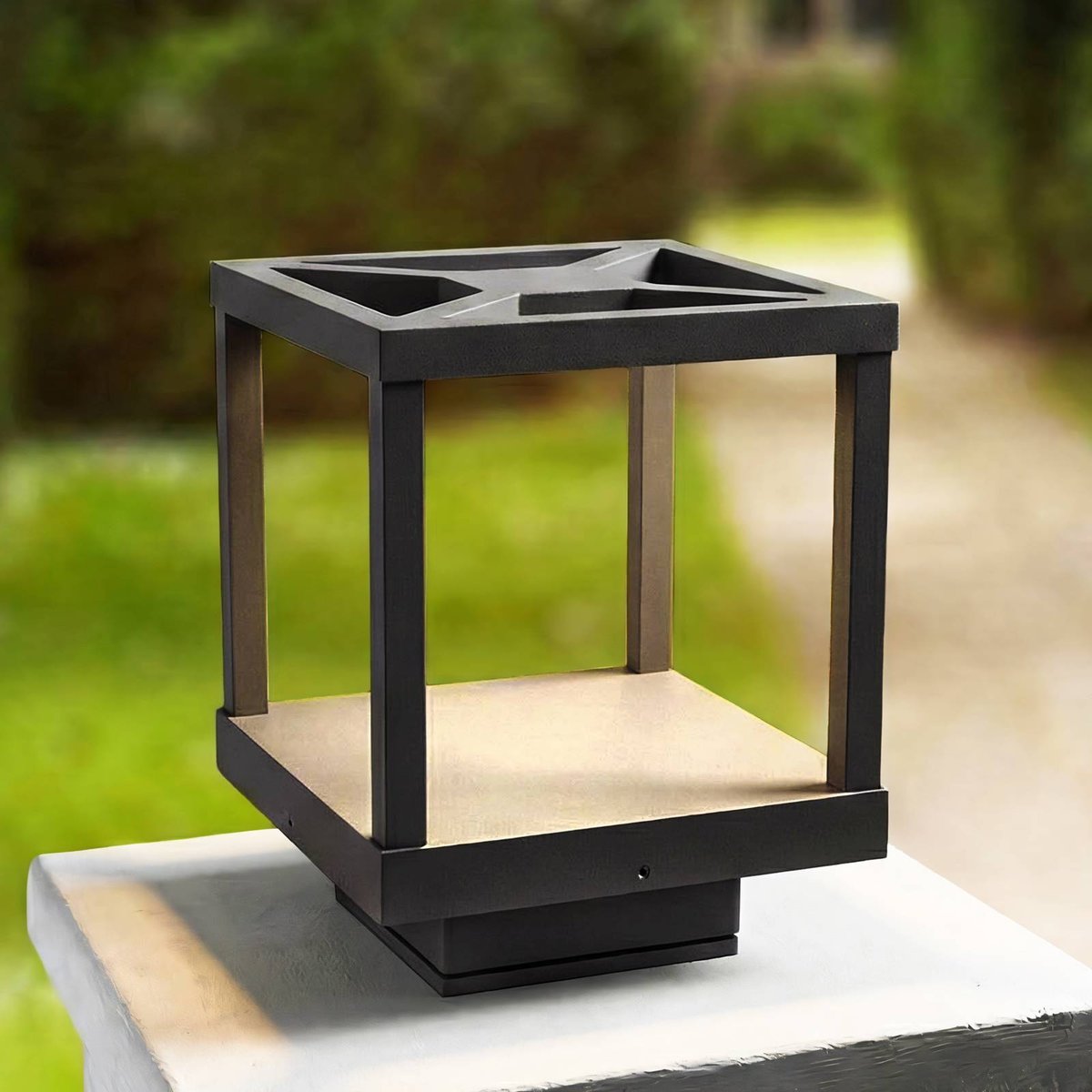 Luminaire extérieur en aluminium moderneLED gris graphite, LUCANDE