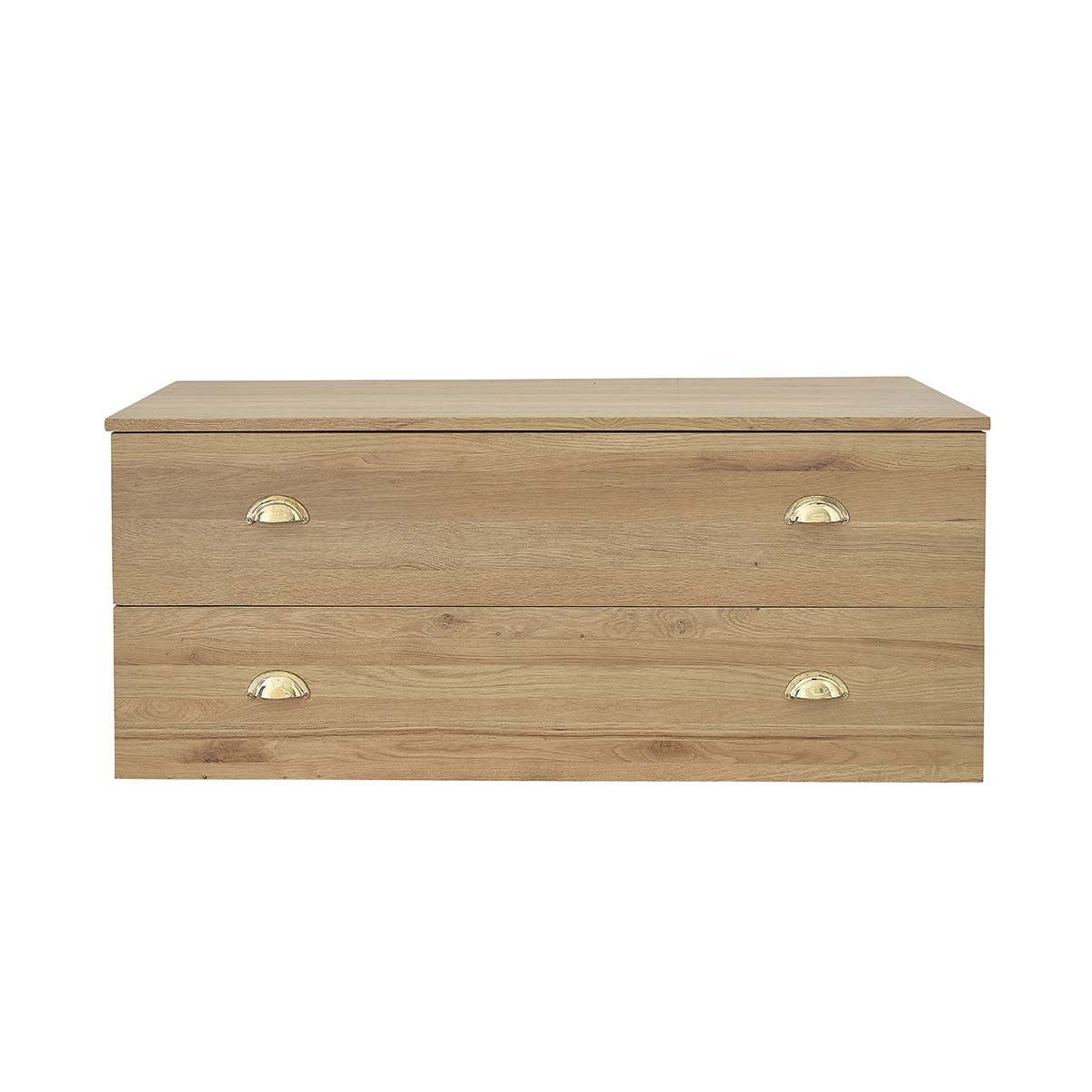 Meuble de salle de bain en chêne 120 cm MARGAUX naturel, BERAH GETAH