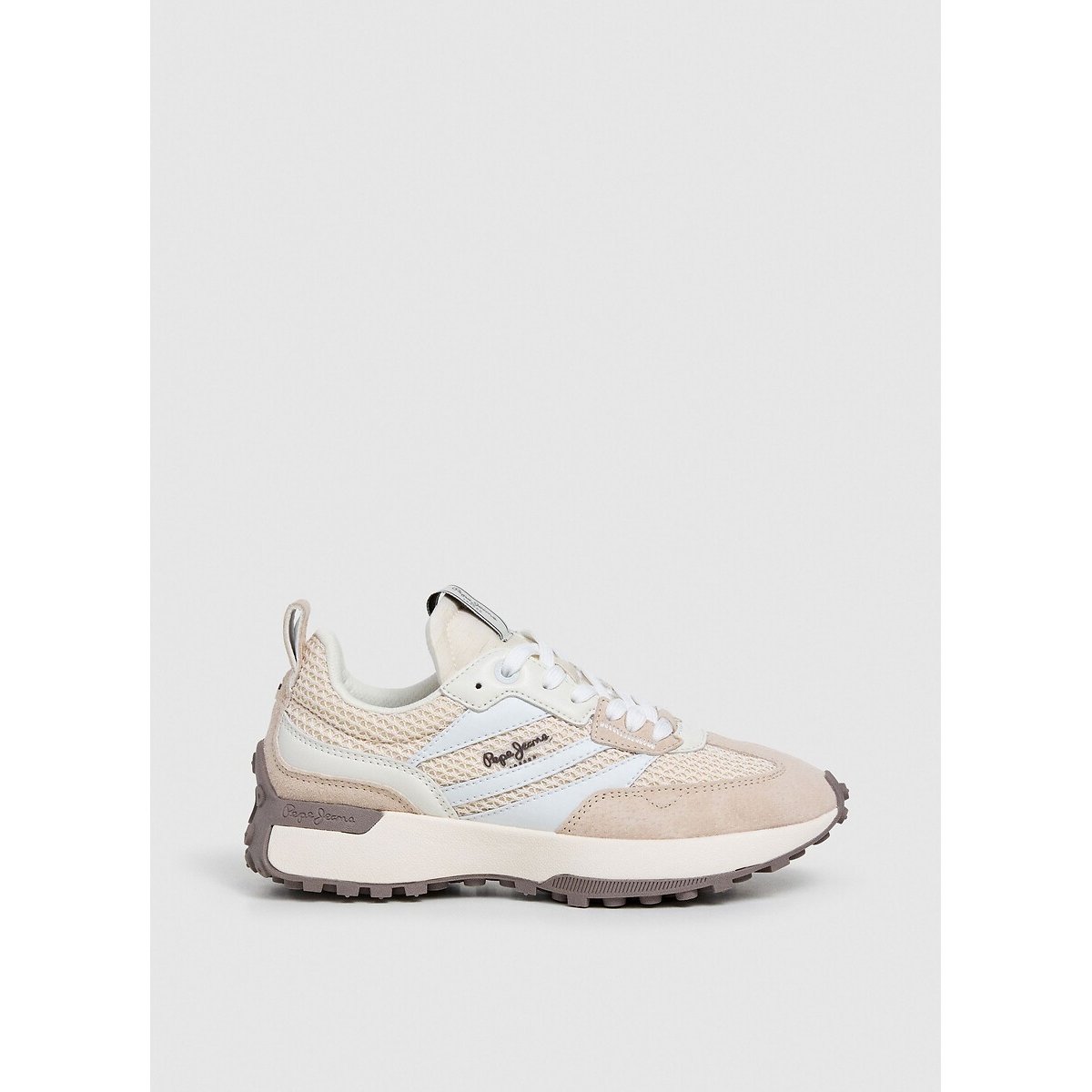 Baskets Lucky Knitted beige, PEPE JEANS