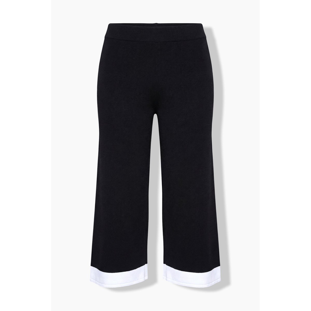 Jupe-culotte en maille, longueur mi-mollet noir, ULLA POPKEN