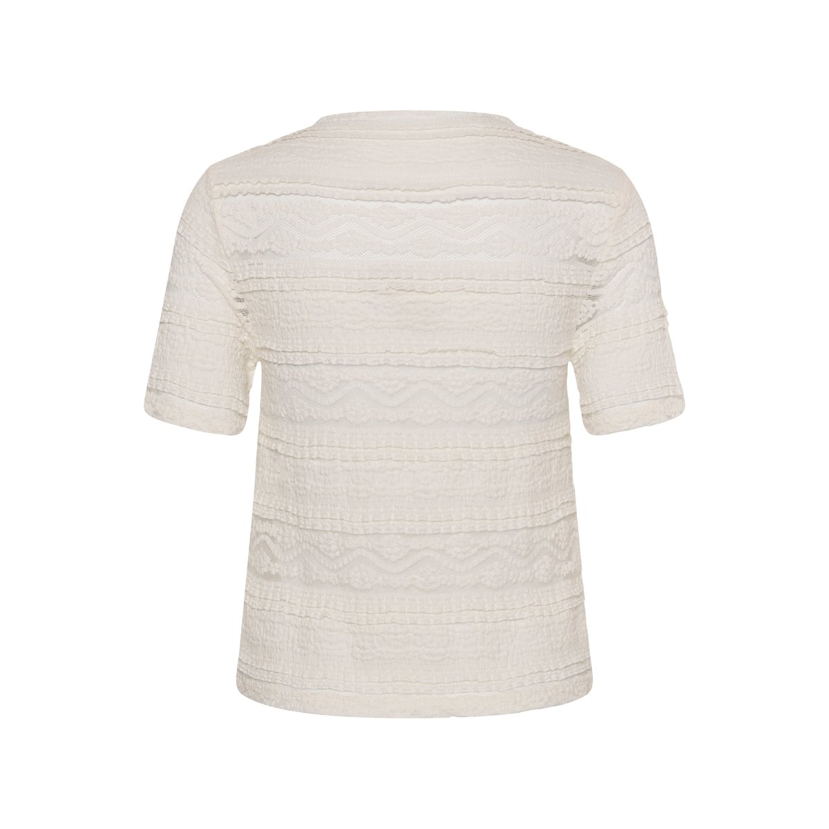 T-shirt blanc chalk, KAFFE