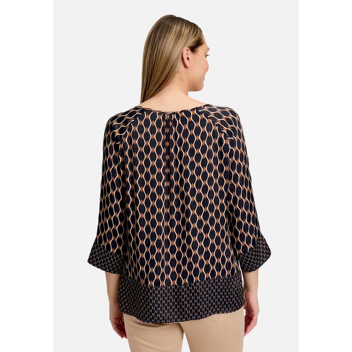 Tunique à imprimé noir/beige, BETTY BARCLAY
