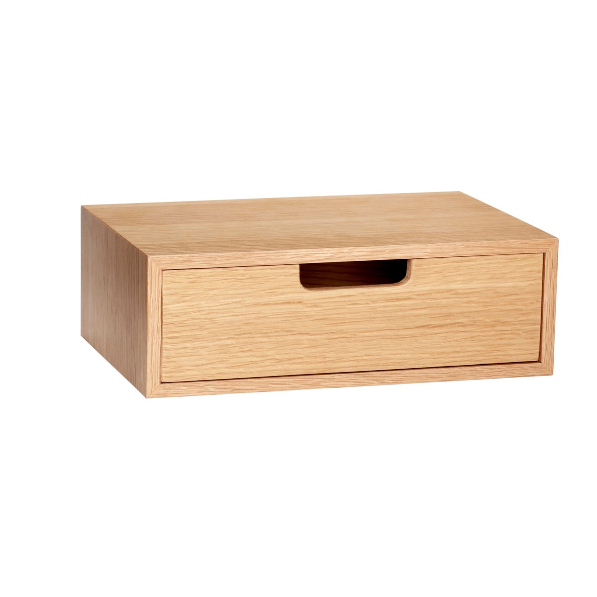 Boîte de rangement en placage de chêne HIDE naturel, HUBSCH