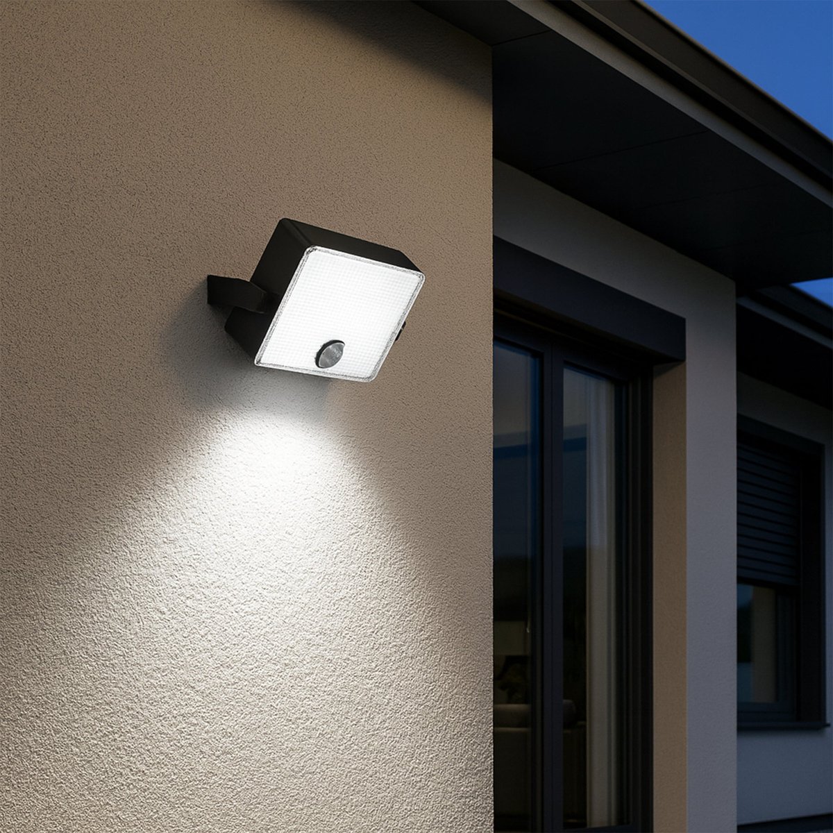 Projecteur solaire orientable FLICKY noir, LUMISKY
