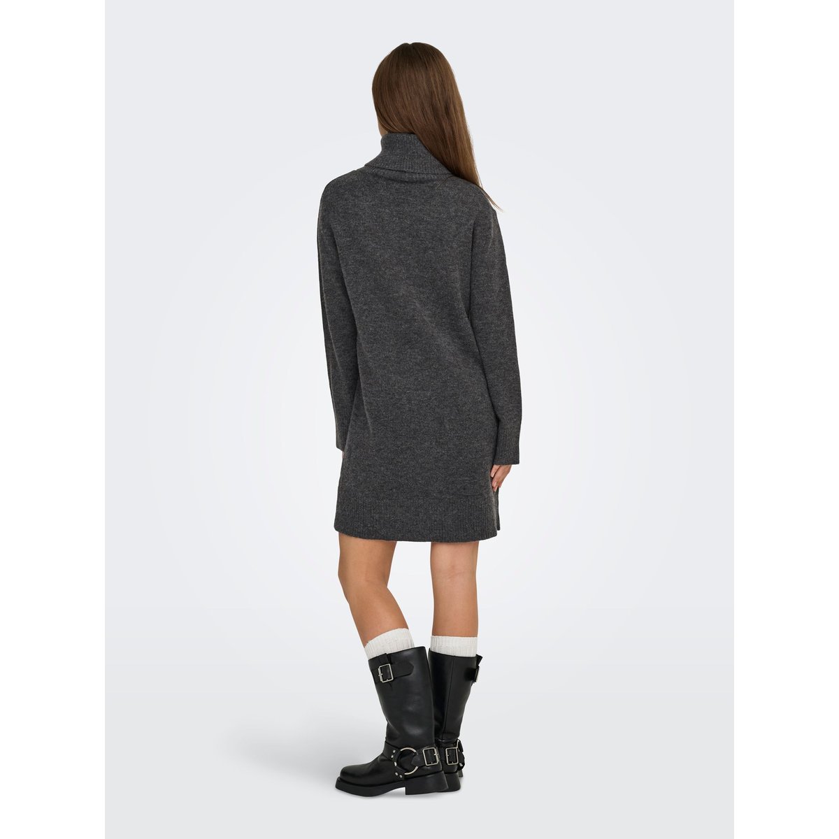 Robe En Maille dark grey melange, ONLY
