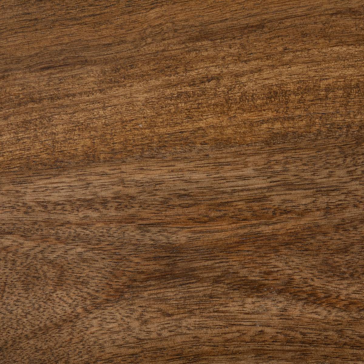Table d’appoint bois manguier sur base marbre NEITH marron, ATMOSPHERA