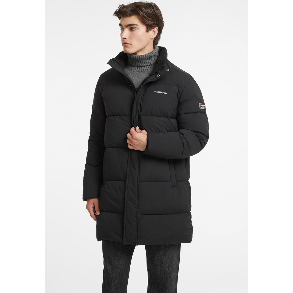 Doudoune Mi-Longue noir, GUESS JEANS