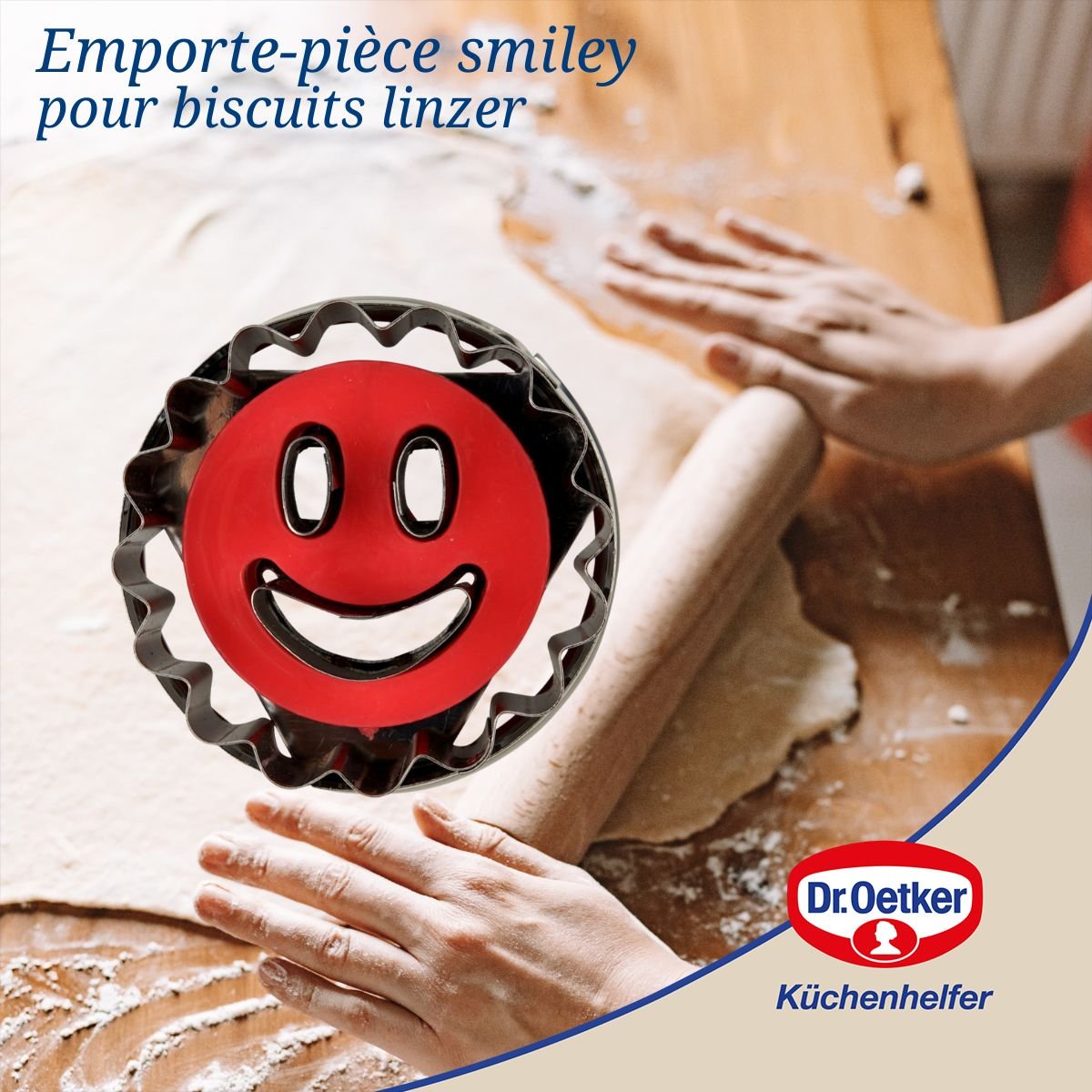 Set de 2 emporte-pièces biscuit linzer NOËL inox, DR OETKER