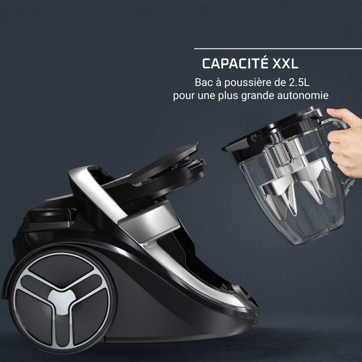 Aspirateur sans sac Silence Force Cyclonic Effitech RO7936EA couleur unique, ROWENTA