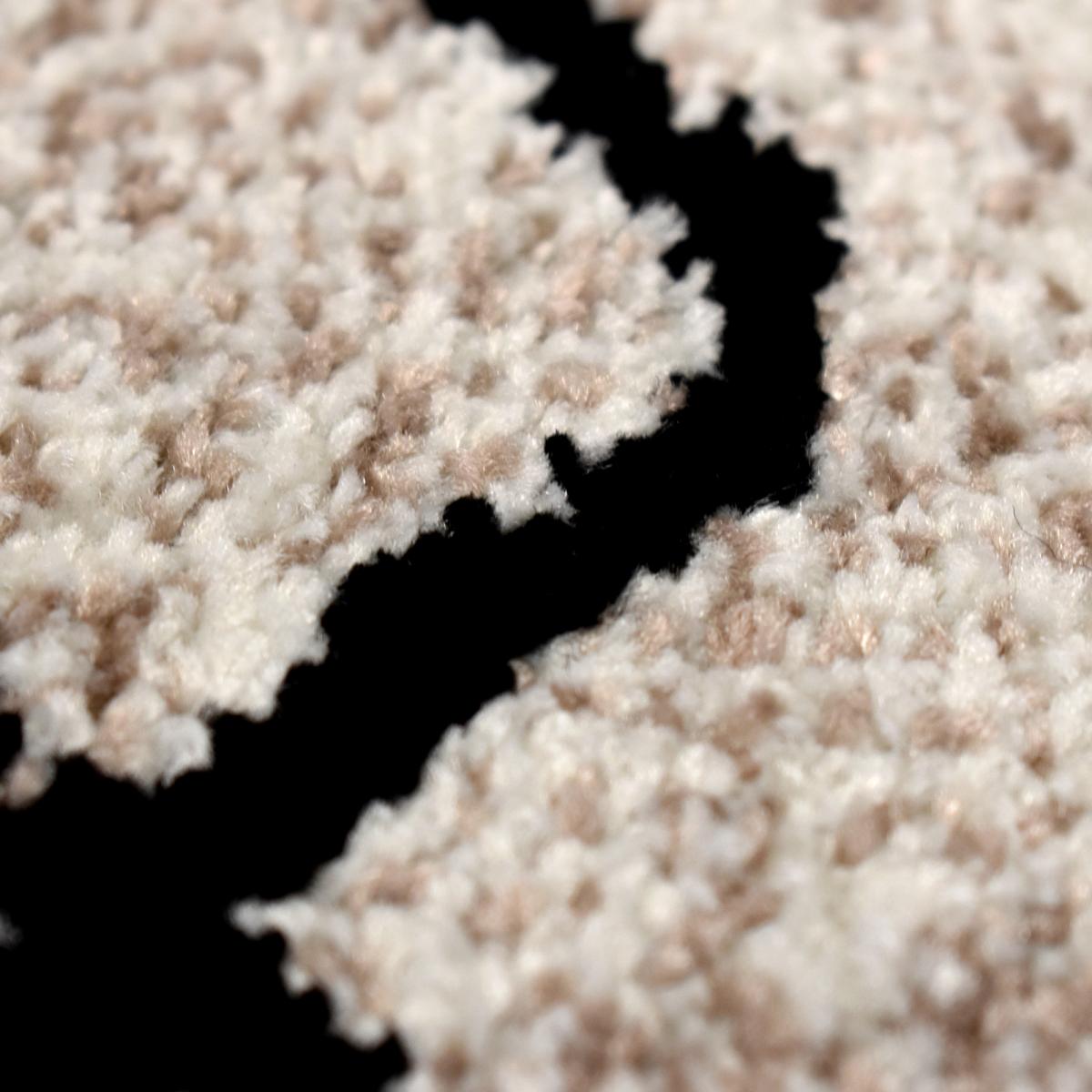 Tapis berbère tissé motifs tribaux LYN8 MABAL beige, noir, UN AMOUR DE TAPIS