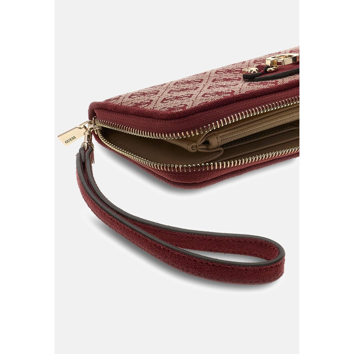 Portefeuille Maxi Samantha rouge multi, GUESS
