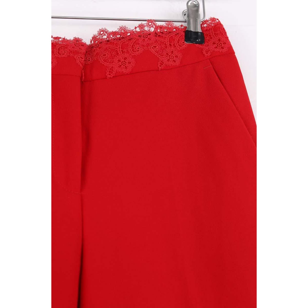 Pantalon droit - Très Bon État rouge, THE KOOPLES