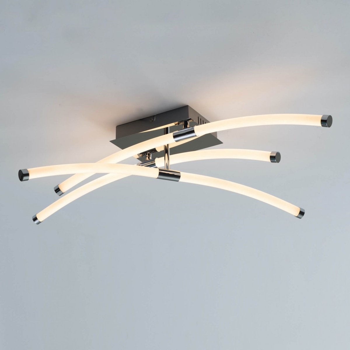 Plafonnier LED 3 bras ajustables - ADRIANNA argenté / chromé, KOSILUM