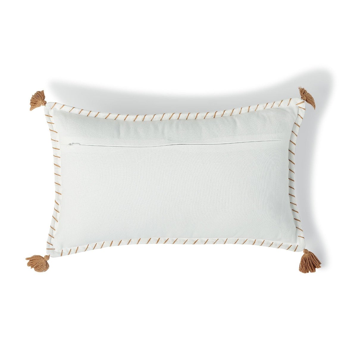 Coussin toile de coton OASIS terre de sienne, FEBRONIE