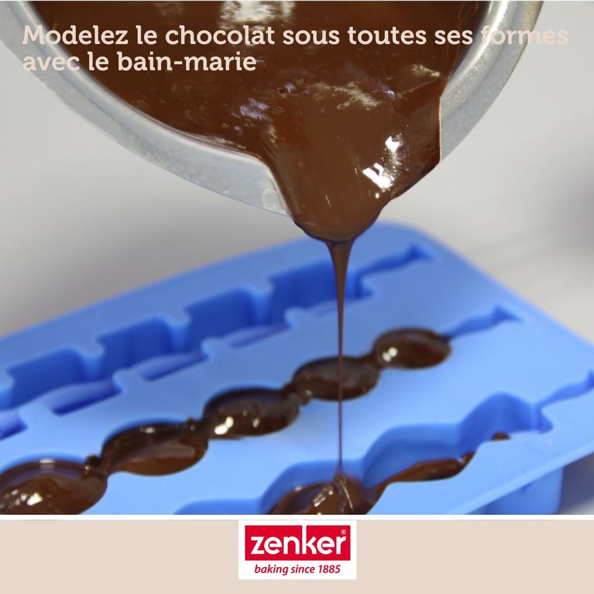 Service à bain marie et pince à friture beignets SMART PASTRY gris, ZENKER