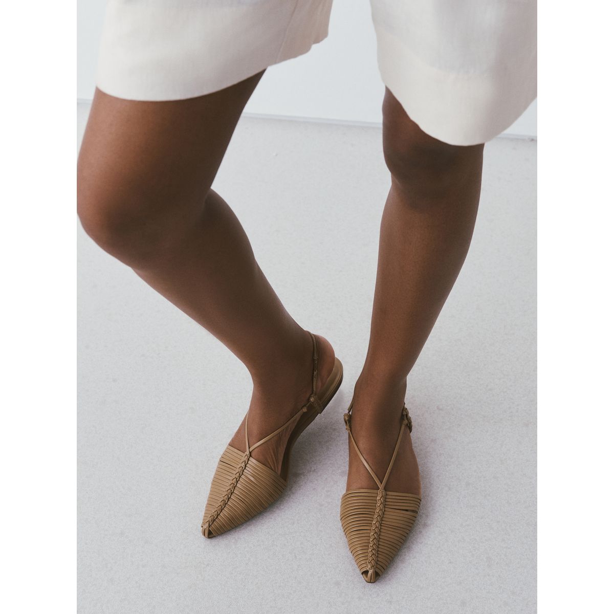 Sandales huarache pointues forever comfort® camel, NEXT