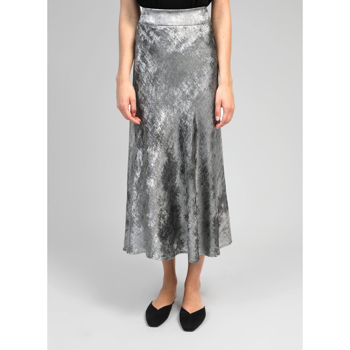 Jupe Midi JANYMA argent, AN'GE