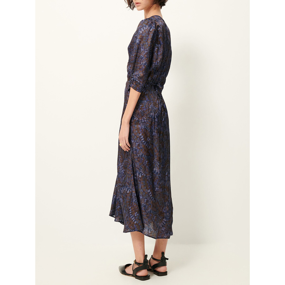 Nylia Printed Midaxi Dress brown/purple, SESSUN