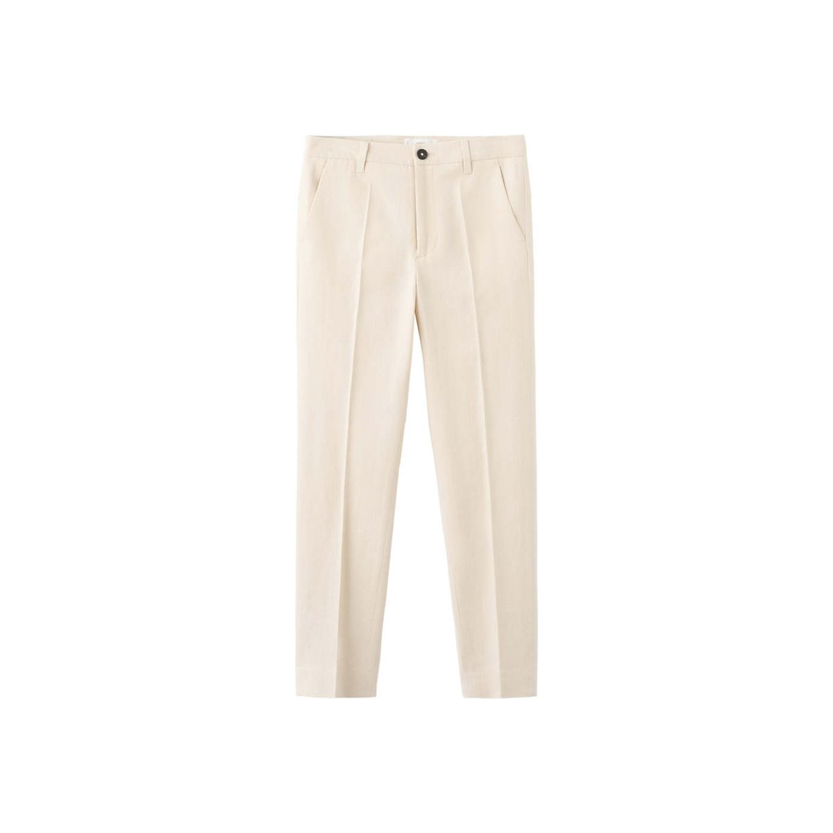 Pantalon de costume lin beige, MANGO KIDS