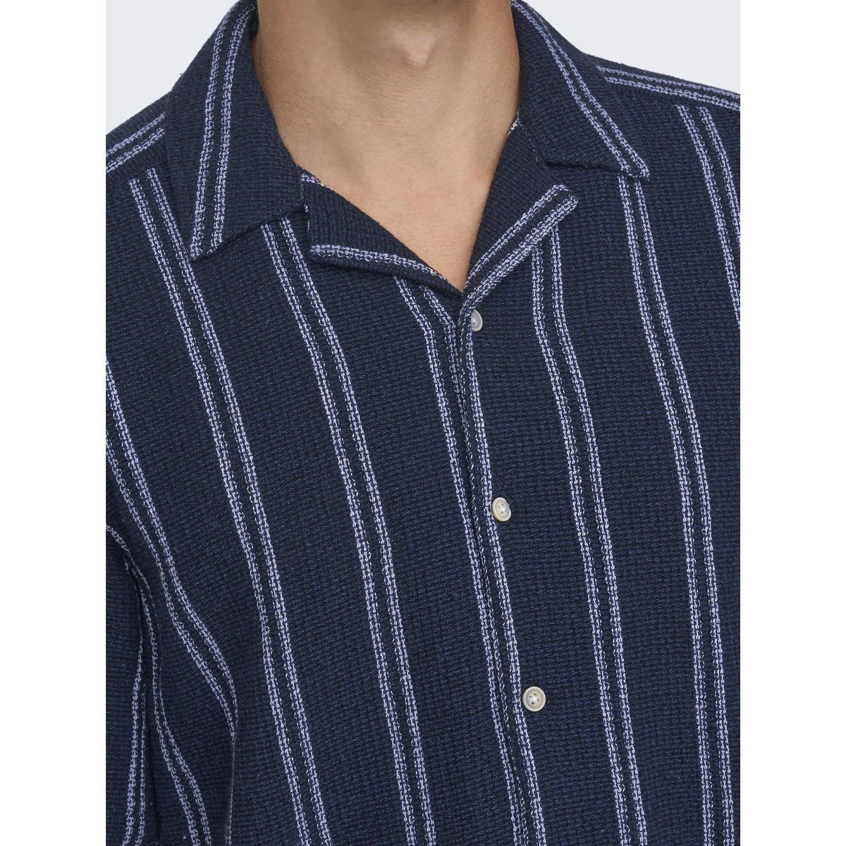 Chemisette rayée dark navy, ONLY & SONS