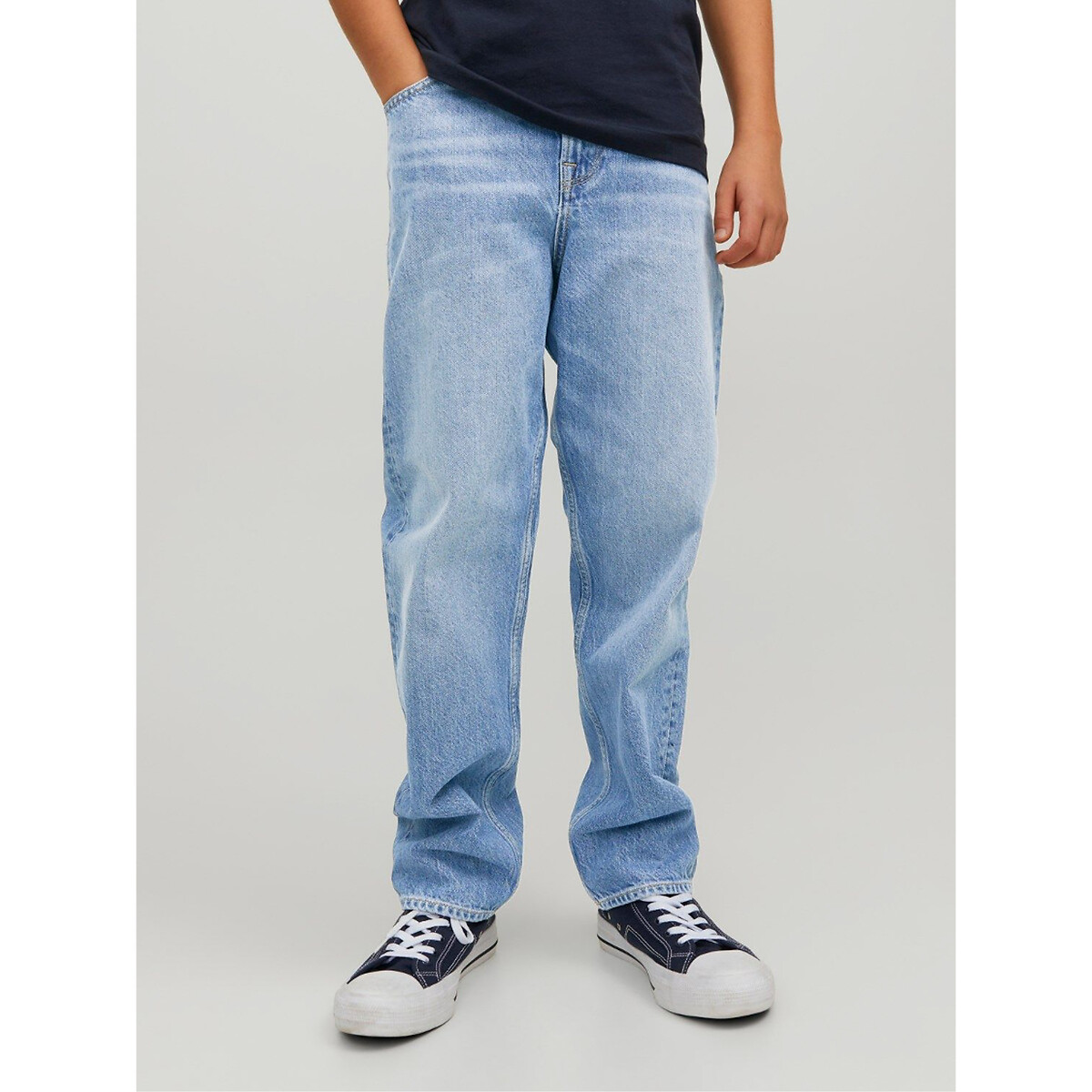 Jean coupe loose bleu jean clair, JACK & JONES JUNIOR