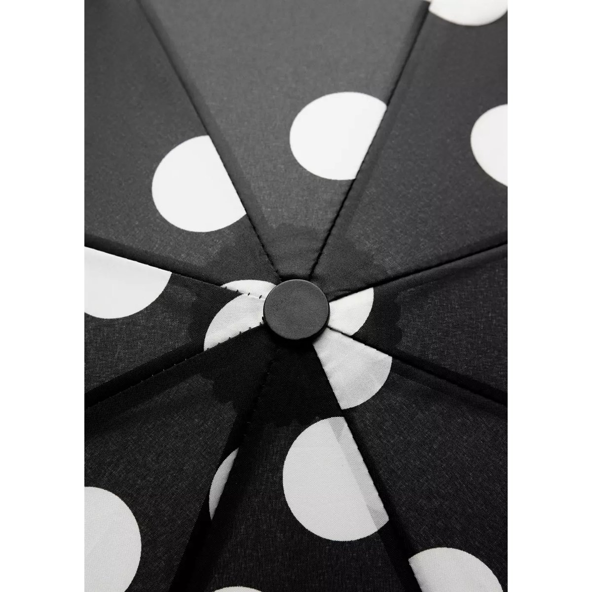 Parapluie imprimé pois noir, MANGO