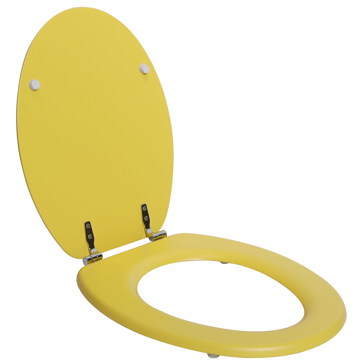 Abattant WC en bois compressé, POP jaune, SENSEA