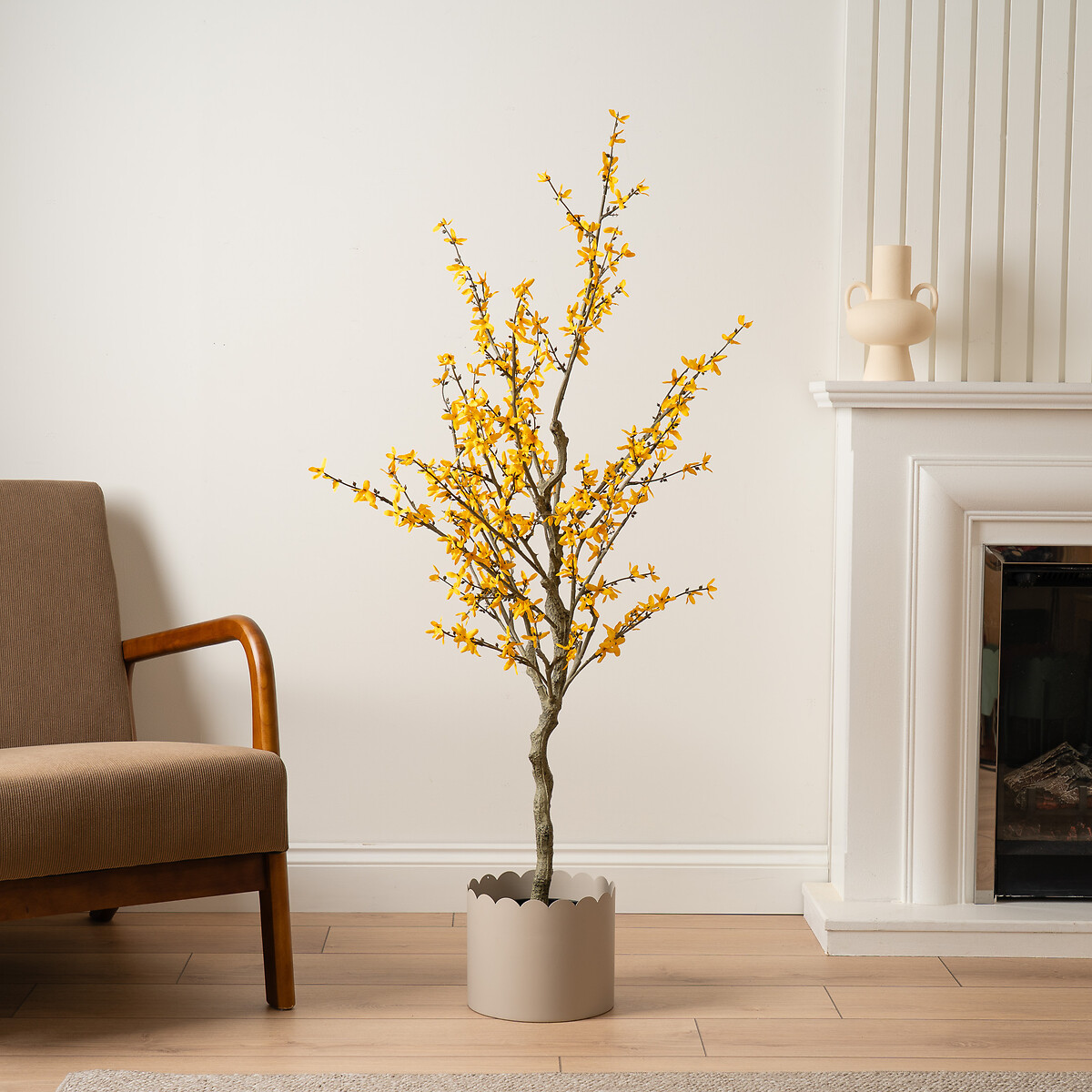132cm Artificial Forsythia Tree yellow, SO'HOME