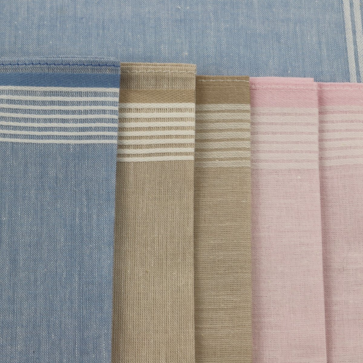 Lot de 6 mouchoirs en tissus imprimés MYA multicolore, LINANDELLE