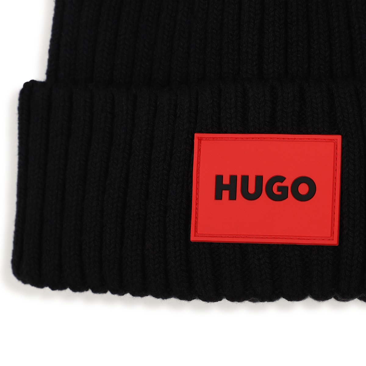 Bonnet en tricot black, HUGO KIDSWEAR