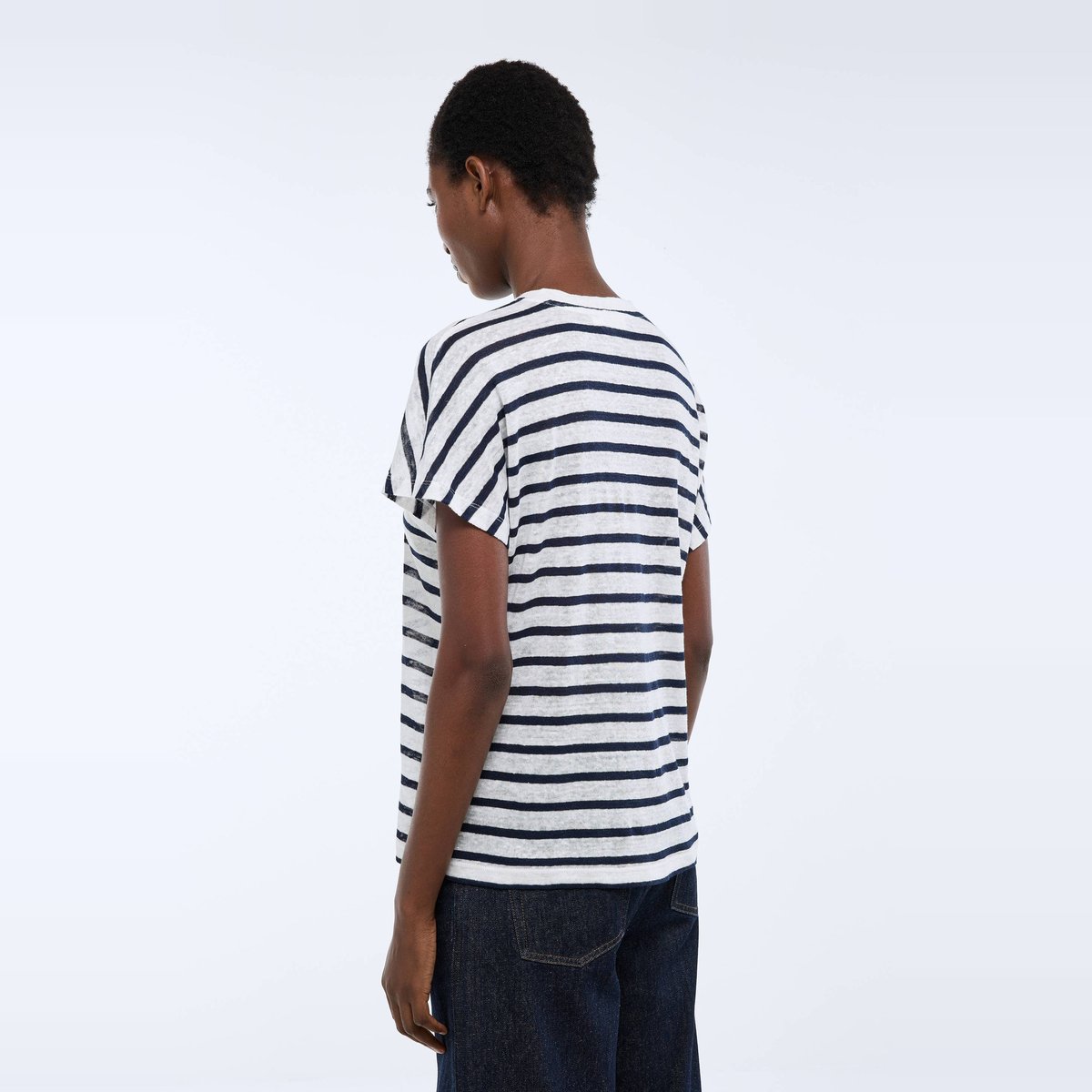 T-shirt à manches courtes imprimé ecru, MONOPRIX