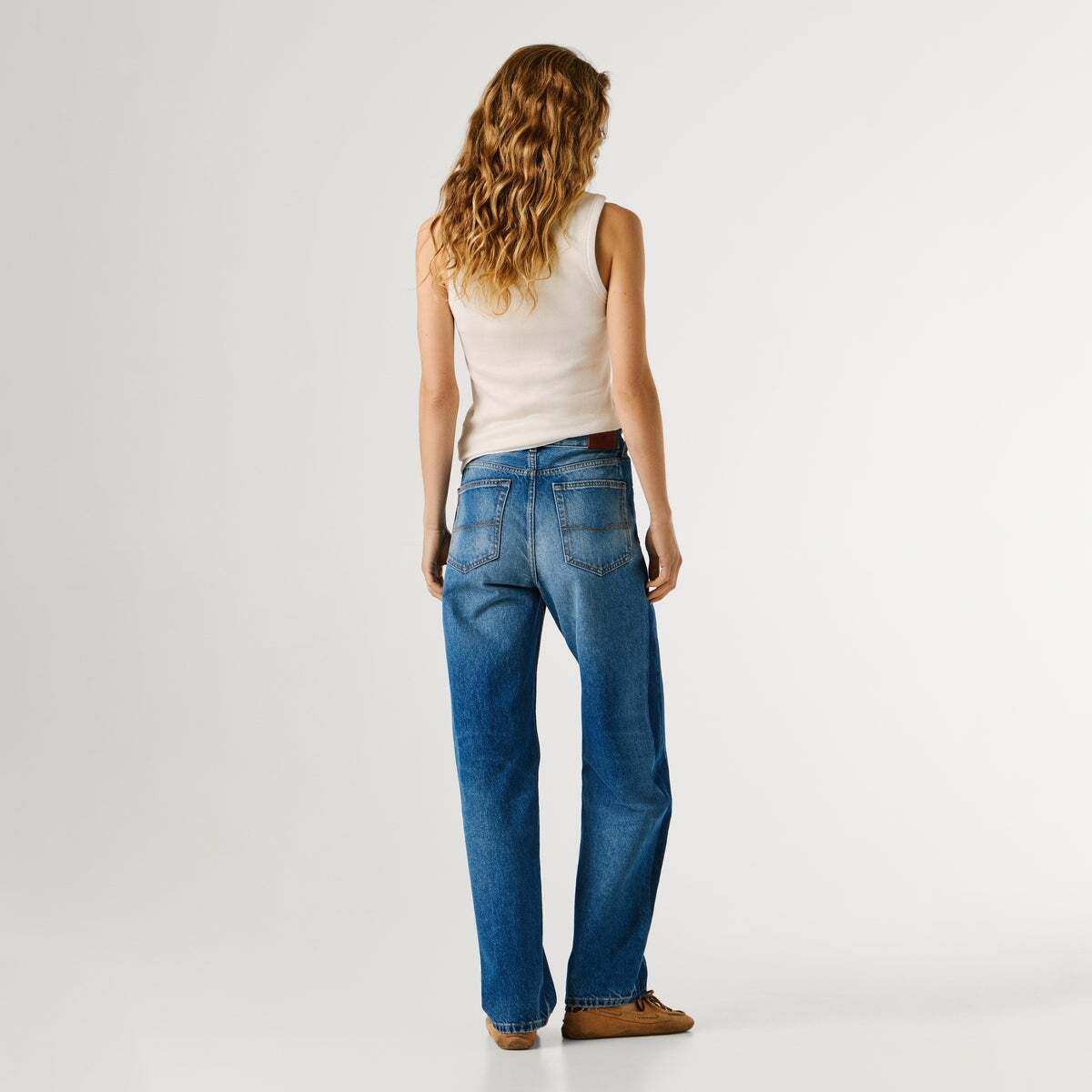 Willa - Jean Coupe Évasée, Taille Haute 12oz blue rigid denim, PEPE JEANS