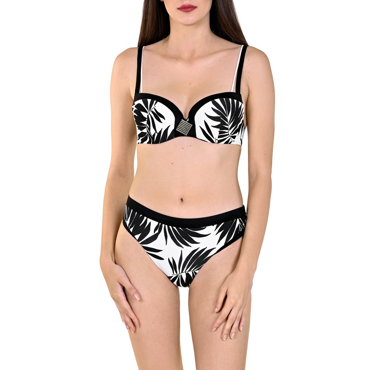 Haut maillot de bain préformé Ocean City noir noir, LISCA
