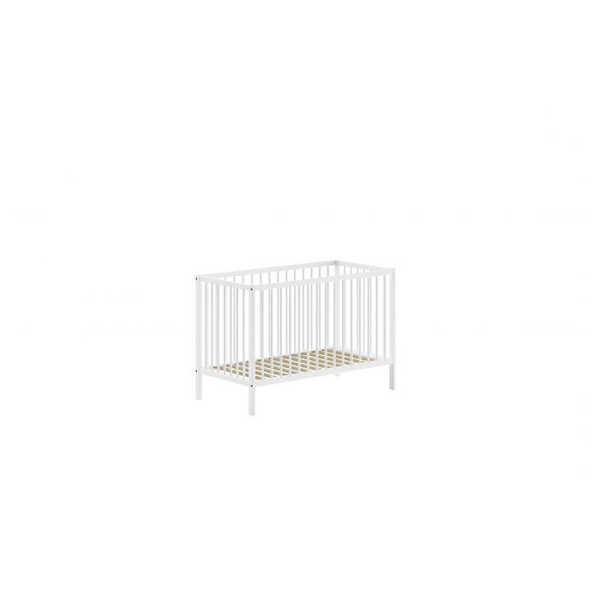 Lit Bébé Dino 60x120 Cm Blanc couleur unique, VIPACK